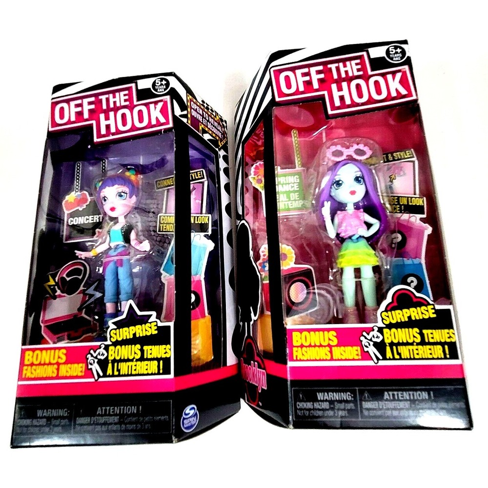 OFF THE HOOK Girls ALEXIS and BROOKLYN  4" Dolls With Mix And‎ Match Fashions